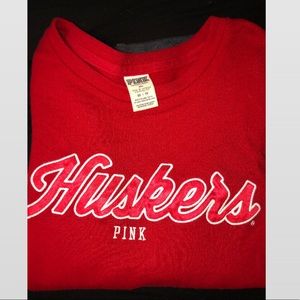 PINK Huskers sweatshirt
